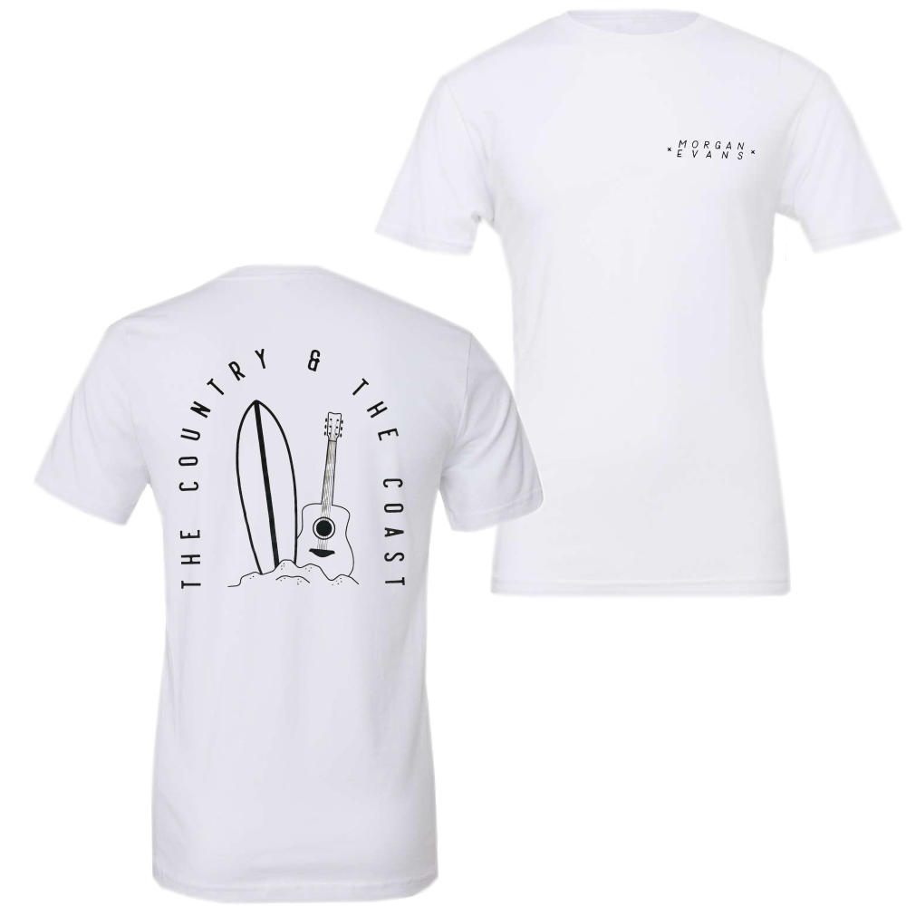 White The Country and The Coast Tee